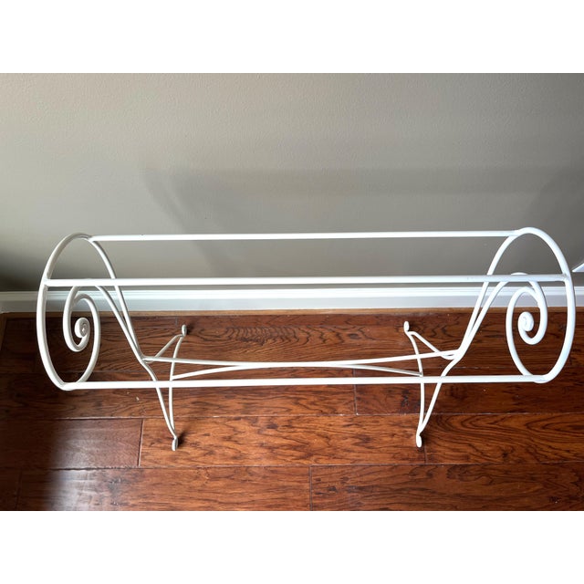 Painted Wrought Iron Towel or Quilt Rack Chairish