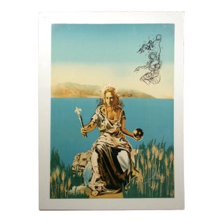 1976 "Coronation of Gala" Lithograph Hand Signed by Salvador Dali For Sale