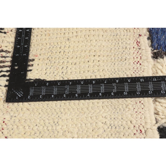 Beige Vintage Azilal Moroccan Rug, 03'10 X 07'00 For Sale - Image 8 of 10