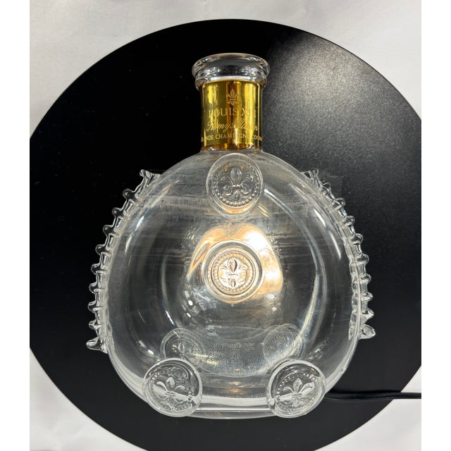 Late 20th Century Baccarat Crystal Remy Martin Louis XIII Grande Champagne Cognac Baccarat Decanter With Stopper & Gold Plated Label For Sale - Image 9 of 12