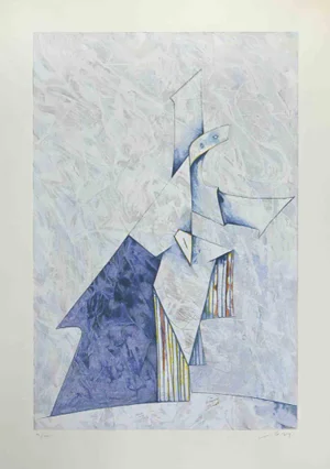 Gianni Dova, Untitled, Lithograph, 1970s
