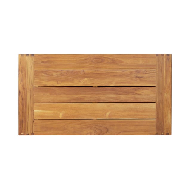 Modern Imperial Grove Outdoor Solid Teak Wood Coffee Table For Sale - Image 3 of 9