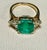 Metal 2.58 Ct Emerald Cut Colombian Emerald & 0.82 Ct Diamond Ring in 18k Yellow Gold For Sale - Image 7 of 8