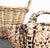 Small French Handmade Round Willow Baskets, 1950s, Set of 2 For Sale - Image 3 of 5