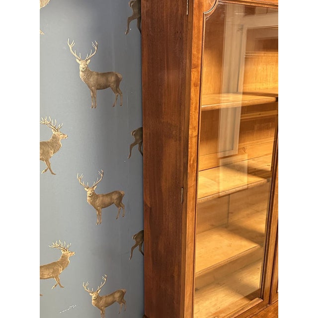 Large English Bookcase in Mahogany For Sale - Image 6 of 16