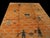 Mid 20th Century 1950s Orange Figurative Swedish Scandinavian Rya Rug 6'6" X 9'9" Handknotted Wool Carpet For Sale - Image 5 of 6