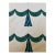 Clare Louise Frost Laurel Hydra Hand Blockprint 4 1/2 Yards Fabric For Sale