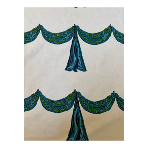 Clare Louise Frost Laurel Hydra Hand Blockprint 4 1/2 Yards Fabric