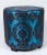 Art Deco Pair of Moroccan Art Deco Style Round Upholstered Pouf Stools, American, 1980 For Sale - Image 3 of 11