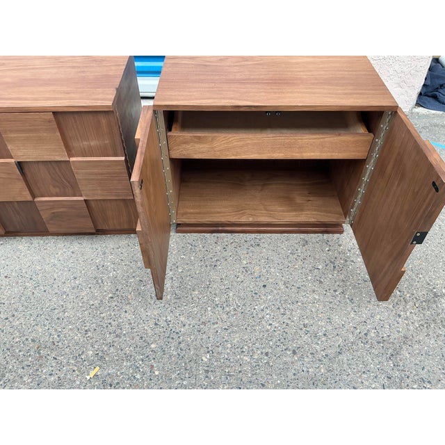 Mid Century Brutalist Style Nightstands - Pair For Sale - Image 15 of 17