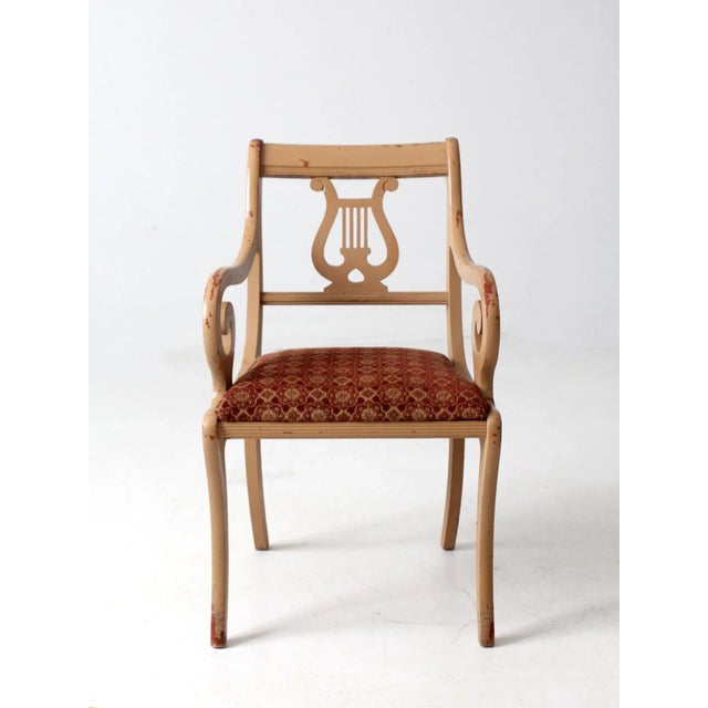 Antique Lyre Back Armchair For Sale - Image 4 of 14