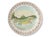 Early 20th century American transferware fish plates, offered as a set of four. Each plate is decorated with a finely...