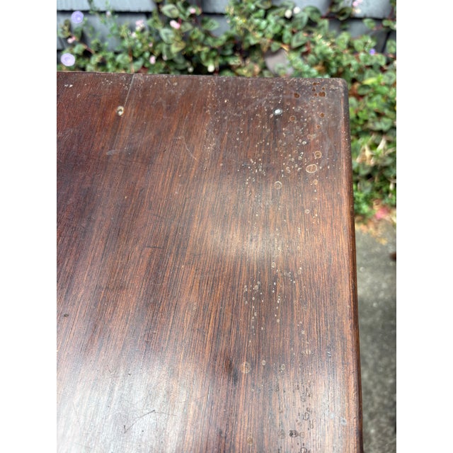 1950s Brown-Saltman “Montecito” Solid-Wood Double-Pedestal Desk — Labeled, Los Angeles For Sale - Image 9 of 12