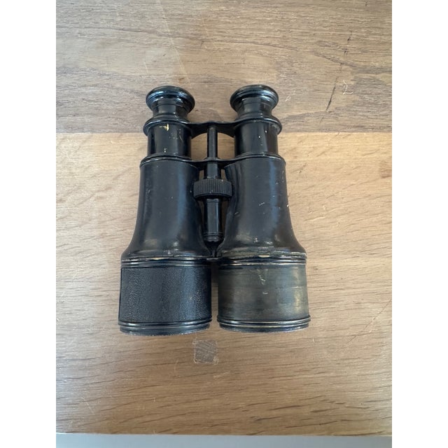 Rustic European Early 20th Century Leather and Metal Field Goggles For Sale - Image 3 of 12