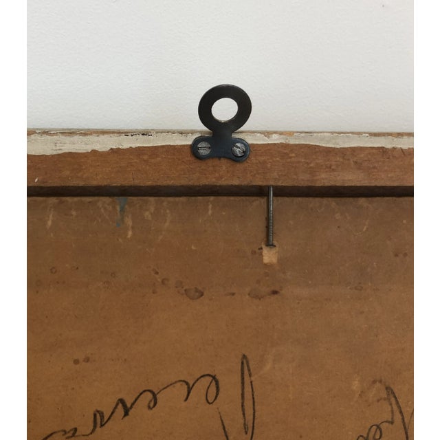 Percival Pernet, The Level Crossing and Salève, Oil on Wood, 1950s, Framed For Sale - Image 11 of 12