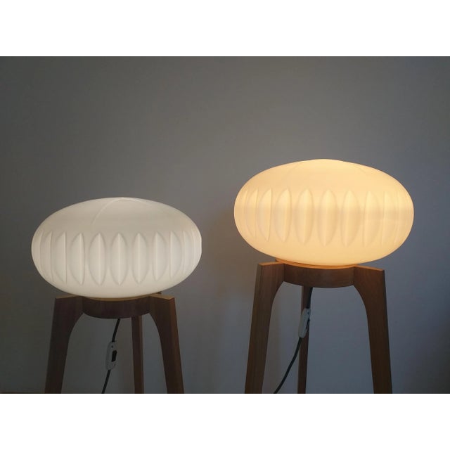 Large Mid-Century Floor Lamps from Krásná Jizba for ÚLUV, 1970s, Set of 2 For Sale - Image 9 of 13
