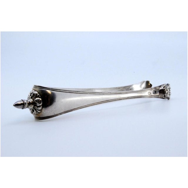Claw-Shaped Silver Ice Tongs For Sale - Image 3 of 9