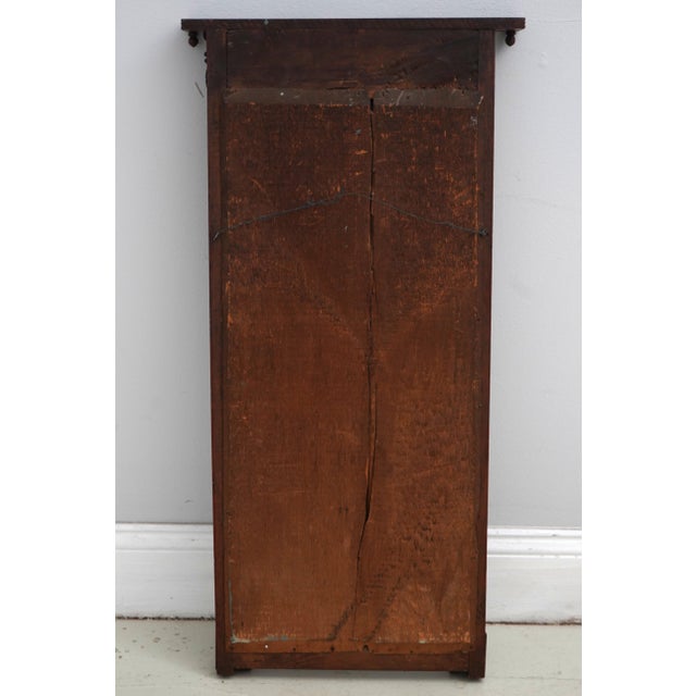 Antique 19th Century Reverse Painted Mahogany Wall Mirror For Sale - Image 10 of 10