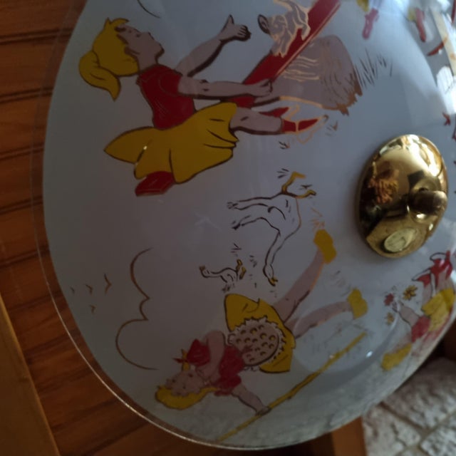 Suspension Lamp in Opaline, 1950s For Sale - Image 3 of 15