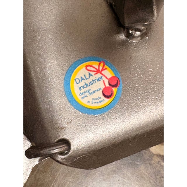 Swedish Sculptural Wrought Iron Tealight Holder by Eric Dalmas for Dala Industri For Sale - Image 4 of 8