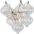 Julie Neill for Visual Comfort Signature Caselli 15" Sconce in Polished Nickel with Clear Glass For Sale