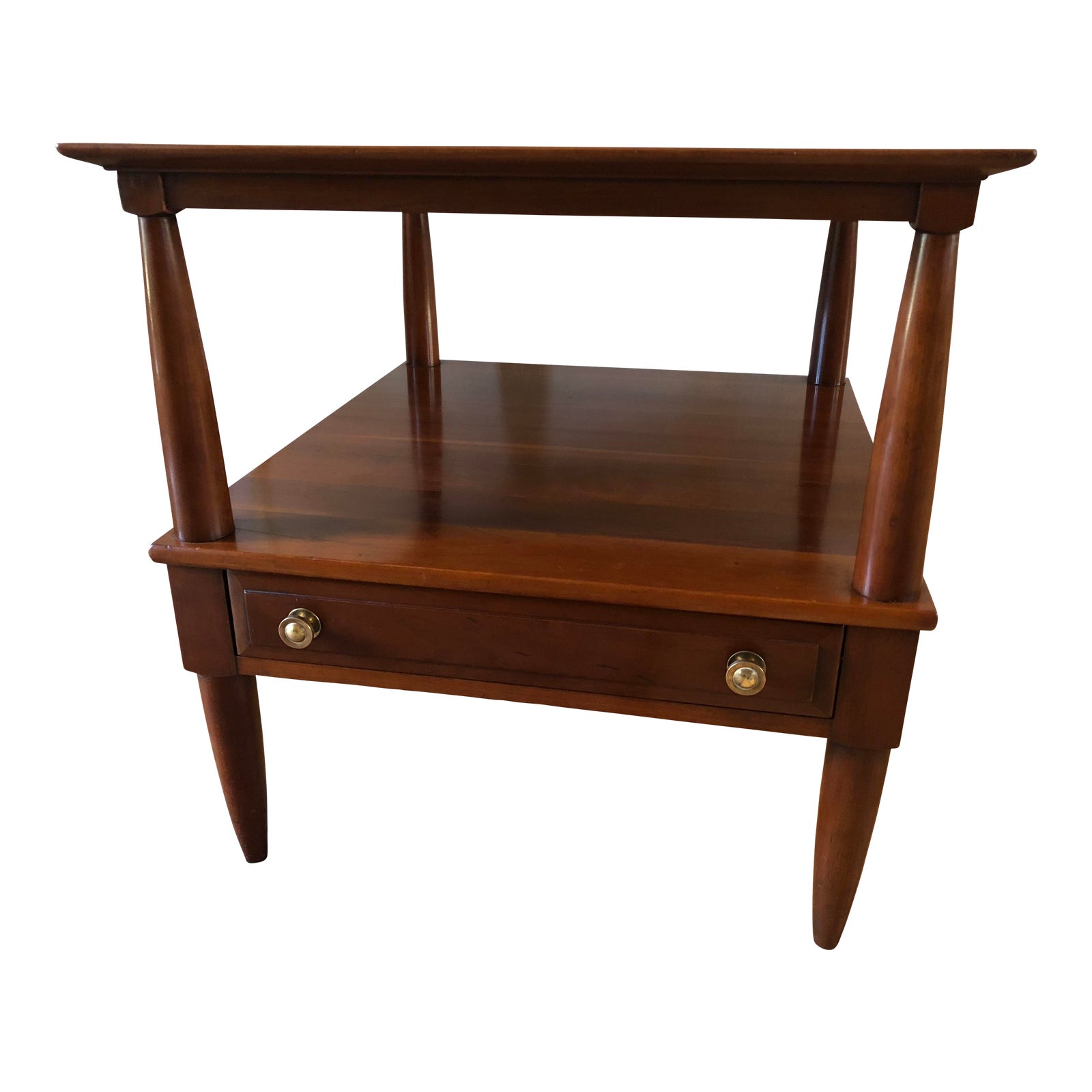 Willett "Transitional Cherry Collection" MidCentury Modern End Table