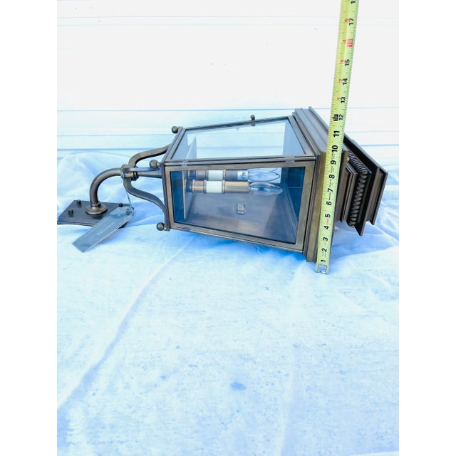 Brass The Foundry Showroom Brass Porch Lantern For Sale - Image 8 of 12