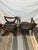 A spectacular, investment-grade pair of 1960s mid-century modern curule armchairs manufactured by elite heritage atelier...