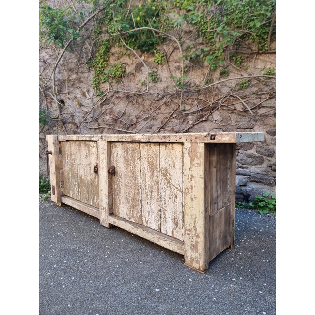Antique French Pine Workbench, 1900s For Sale - Image 12 of 18
