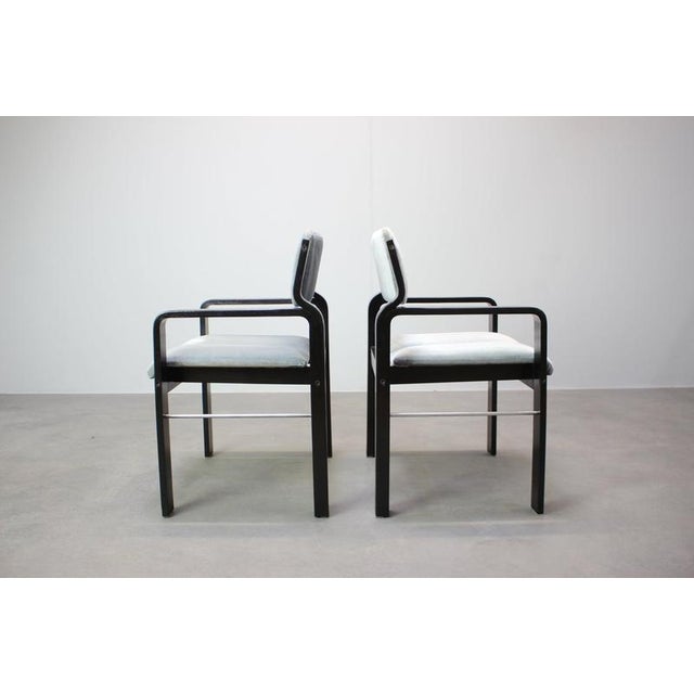 Vintage Armchair by Ludvik Volak for Dřevopodnik Holešov, Czechoslovakia, 1989, Set of 10 For Sale - Image 10 of 18
