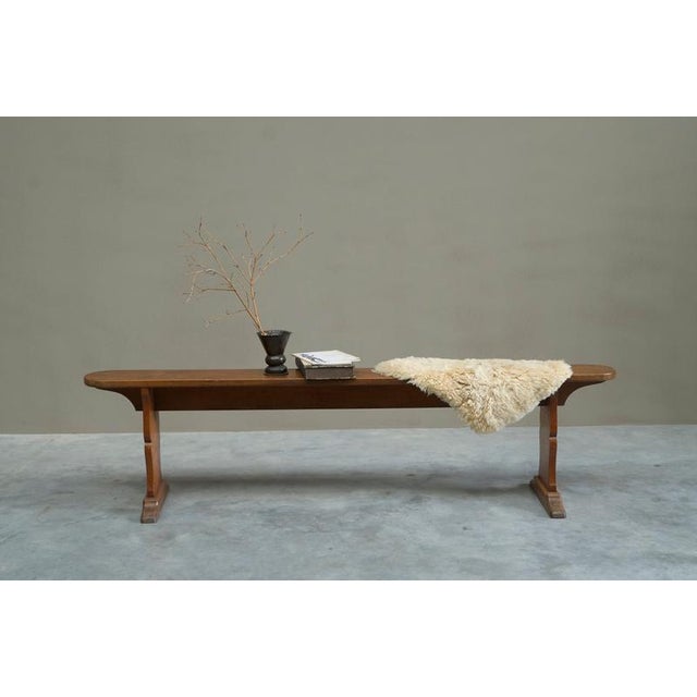 1920s European Provincial Sculptural Bench in Wood, 1900s For Sale - Image 5 of 11