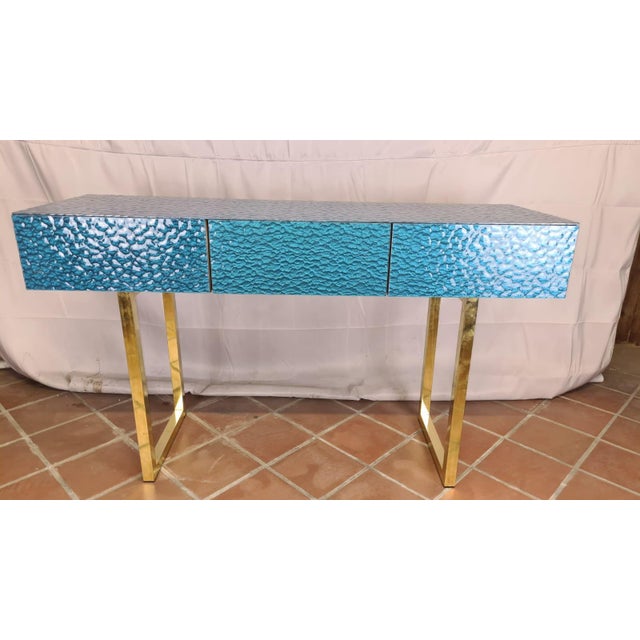 Italian Murano Glass Console Table from Justfurnituress SRL For Sale - Image 6 of 18