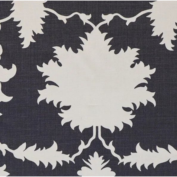 Inspired by an antique Persian carpet, this large-scale, graphic print by Mary McDonald features symmetrical silhouettes...