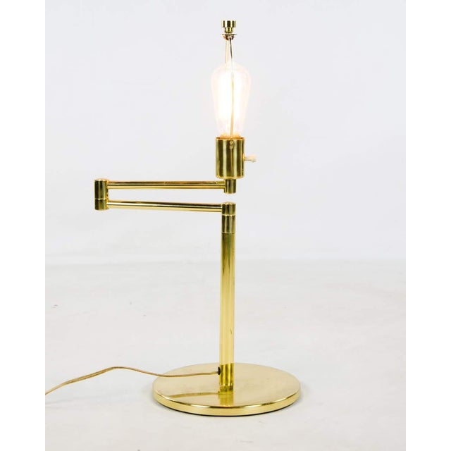 1950s Vintage Hansen Brass Swing Arm Table Lamp Chairish
