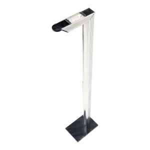 Mid-Century Modern Built in Dimer Architectural "L" Shape Floor Lamp