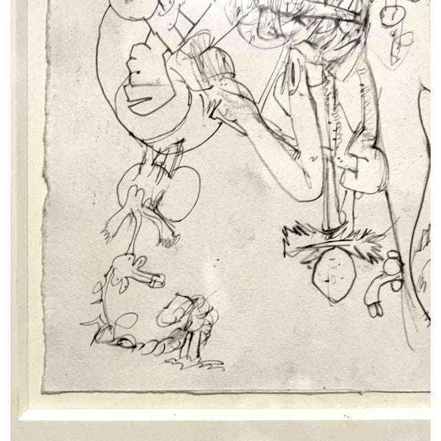 Erwin Pfrang, German Neo Expressionist Graphite Drawing Erwin Pfrang Nolan Eckman Gallery NYC, 2001 For Sale - Image 4 of 7