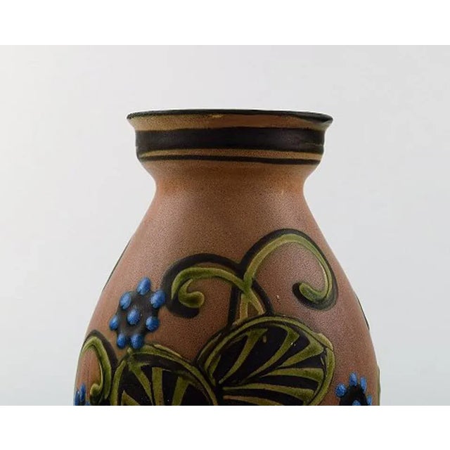 Modern Glazed Stoneware Vase by Hak for Kähler For Sale - Image 4 of 7