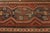 Hand-Knotted Antique Kasai Rug Red Orange and Beige Geometric Tribal Pattern For Sale - Image 4 of 8