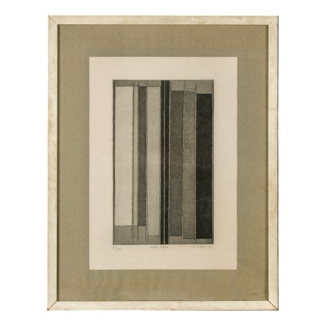 1970s Toti Scialoja Abstract Signed Numbered and Dated Artwork For Sale