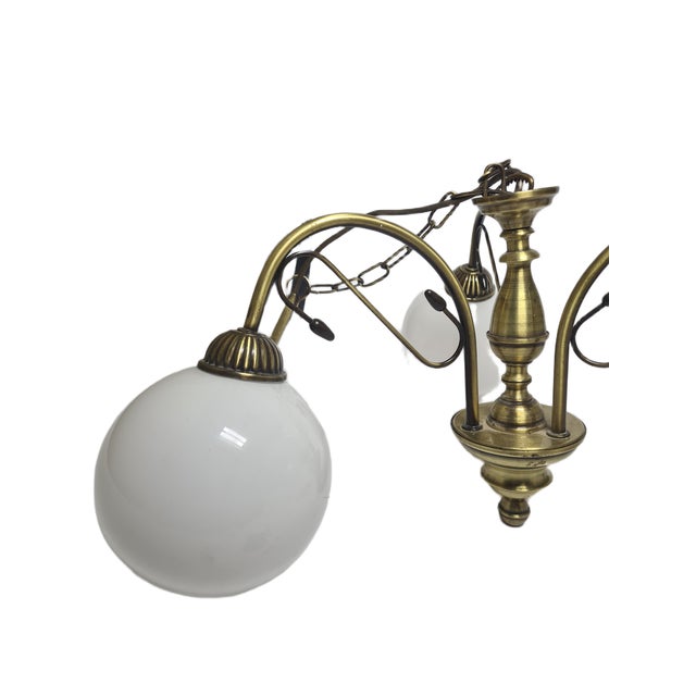 Vintage Art Nouveau Chandelier, Poland, 1970s For Sale - Image 4 of 15