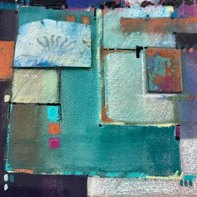 Original Contemporary Mixed Media Geometric Abstract Painting by Cher Thompson For Sale - Image 4 of 11