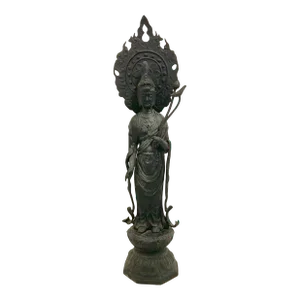 Antique Goddess Kannon Bosatsu Statue