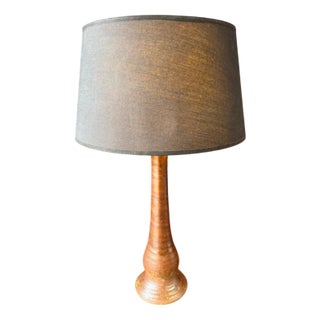 Brutalist Glazed Stoneware Desk Lamp, 1950s-1960s For Sale