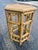 Tan Vintage Coastal Bamboo and Cane Brighton Pavilion Style Side Table For Sale - Image 8 of 11