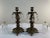 Early 20th Century French Baroque Style Brass Candle Holders With Votives - a Pair For Sale - Image 9 of 13