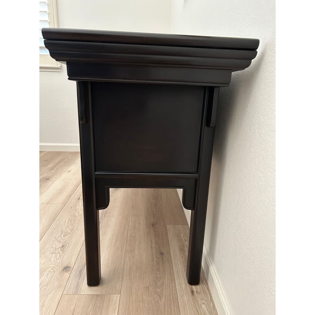 Chinoiserie 1990s Century Furniture Asian Chinoiserie Console Buffet Table For Sale - Image 3 of 12