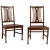 Midcentury Wooden Vintage Indonesian Side Chairs with Pierced Splats - A Pair For Sale - Image 11 of 11