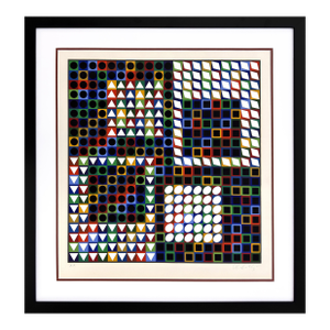 1960s Victor Vasarely, Our MC (Framed Hand Signed Serigraph)
