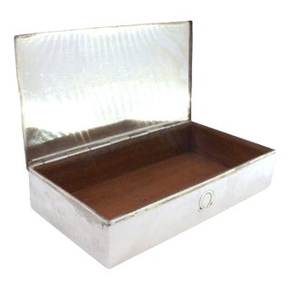 Plain Silver Tobacco Box For Sale