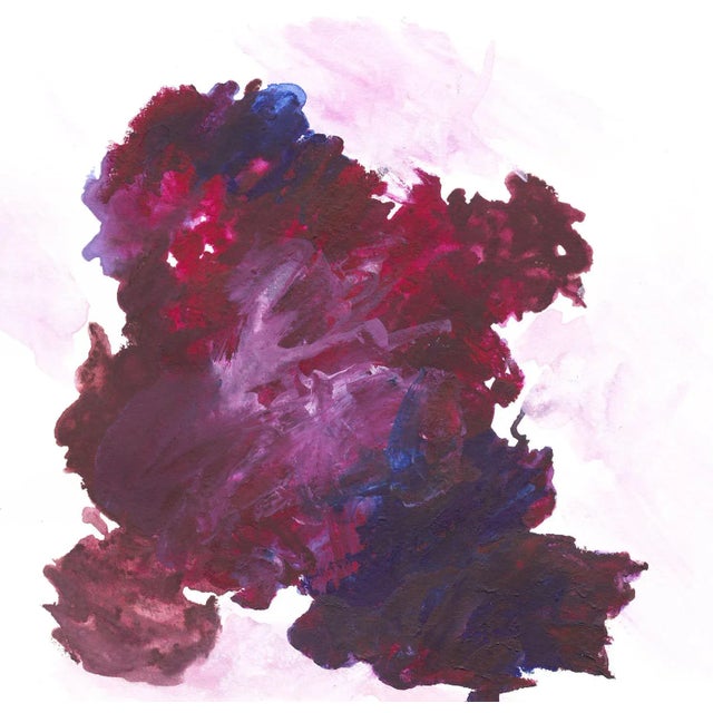 "Biomorphs and Blooms No. 12" Romantic Abstract Print by Molly Frances - 40" X 40" For Sale